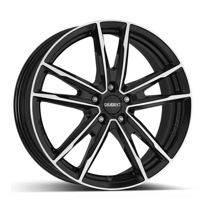 Neuheit DEZENT DEZENT KF DARK ECE black polished 7.0Jx19 5x112 ET38
