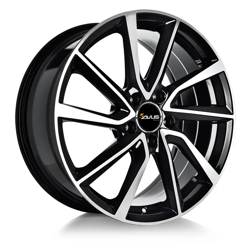 AVUS RACING AC-518 black polished 6.0Jx15 4x098 ET30 Markenprodukt