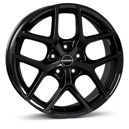 Solange Der Vorrat Reicht BORBET DESIGN Y black glossy 8.5Jx18 5x112 ET35