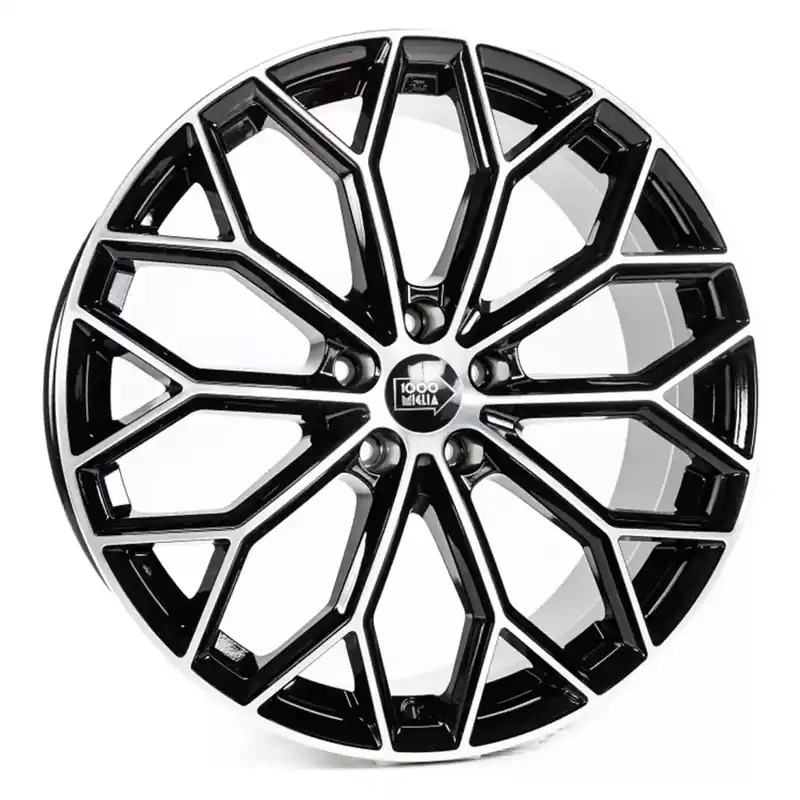 Schnäppchen 1000 MIGLIA MM1030 gloss black polished 8.5Jx20 5x108 ET45