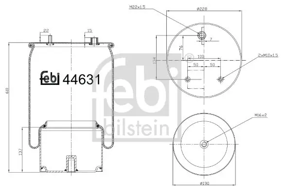 Kracherpreis FEBI BILSTEIN Federbalg, Luftfederung (44631) KFZ-7060365