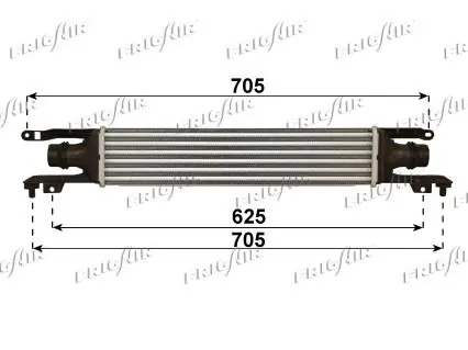 Markenprodukt FRIGAIR Ladeluftkühler (0707.3014) KFZ-7114034