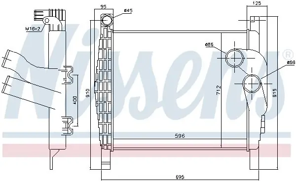 NISSENS Ladeluftkühler (96970) KFZ-7117569 Preis Gesenkt