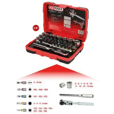 Sonderaktion KS TOOLS Set, Schraubendreher-Einsatz (Bits) (918.3005) KFZ-7025616
