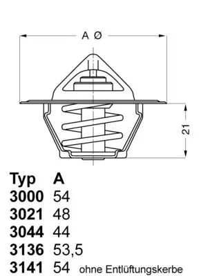 Meistverkauft BorgWarner (Wahler) Thermostat, Kühlmittel (3136.82D50) KFZ-6995210