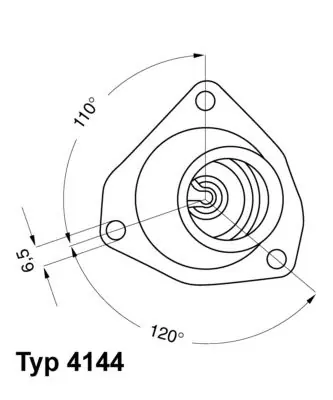 Begrenztes Angebot BorgWarner (Wahler) Thermostat, Kühlmittel (4144.82D) KFZ-6995212