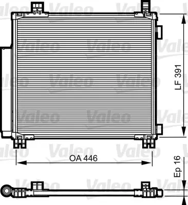 VALEO Kondensator, Klimaanlage (814220) KFZ-6999331 Rabatt