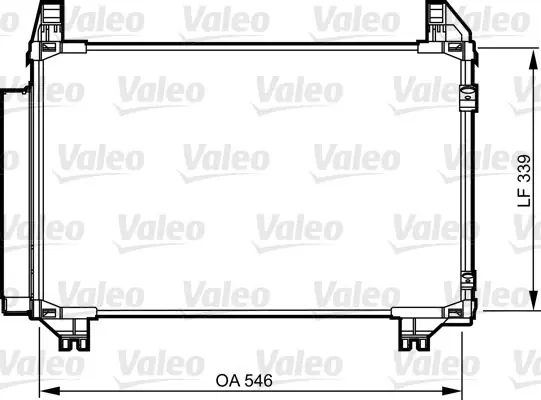 Ausverkauf VALEO Kondensator, Klimaanlage (814233) KFZ-6999334